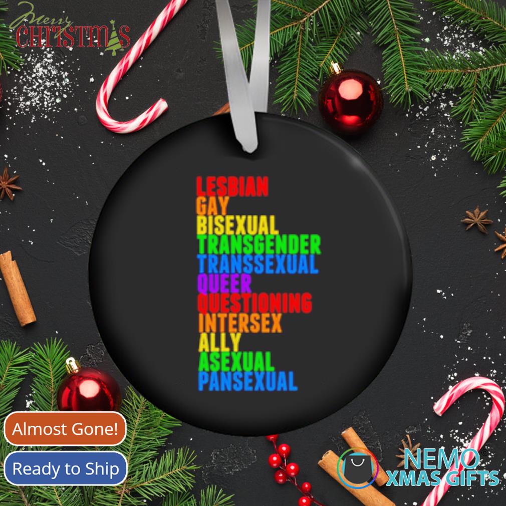 Lesbian Gay Bisexual Transgender Transsexual Queer Questioning Ornament