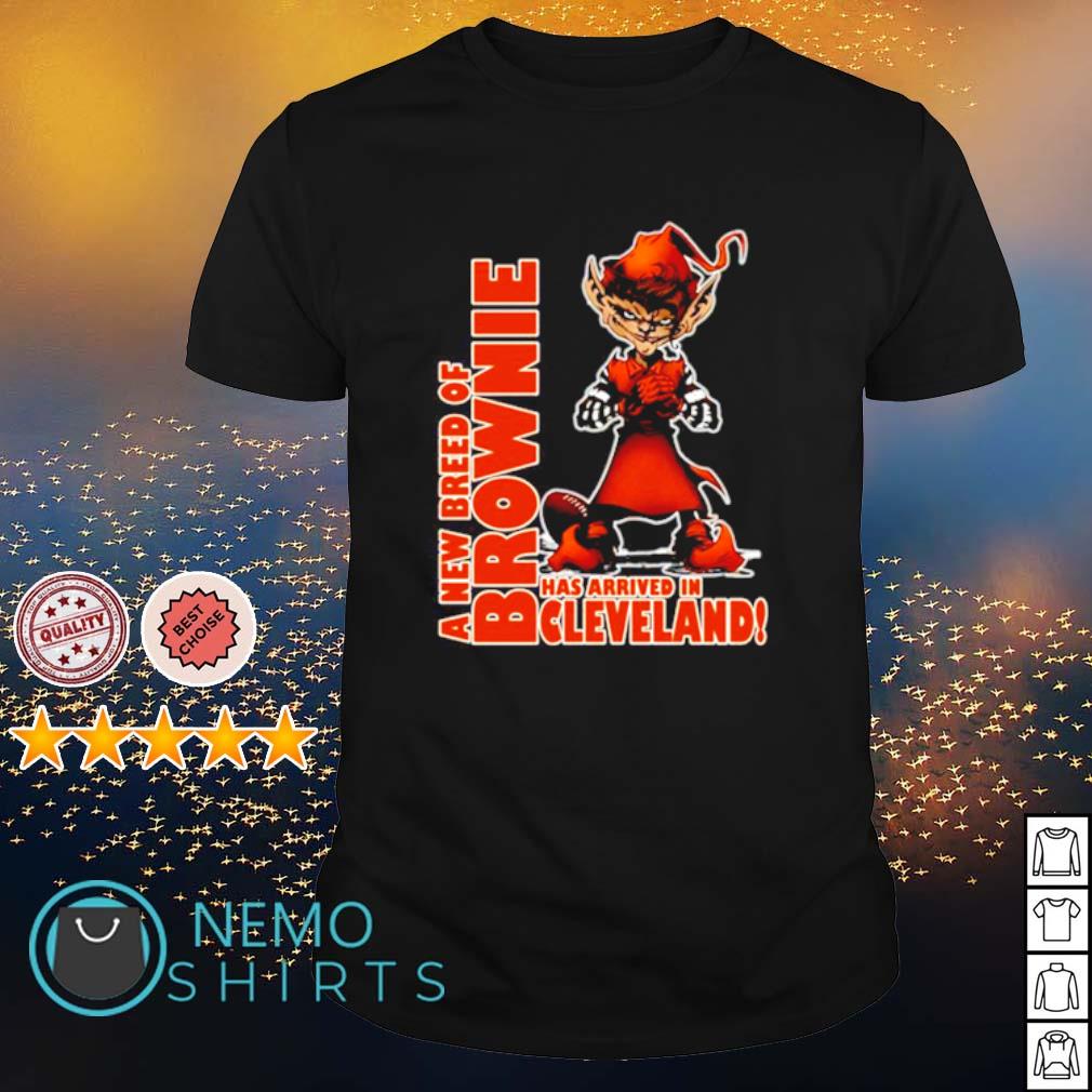 Cleveland browns brownie stiff arm shirt, hoodie, sweater, long