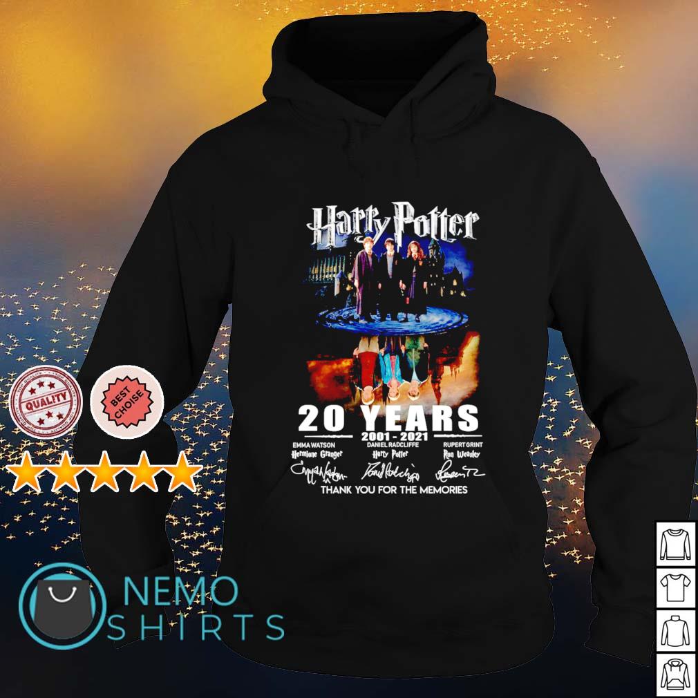 Harry Potter 20 years 2001 2021 characters signature tshirt, hoodie ...