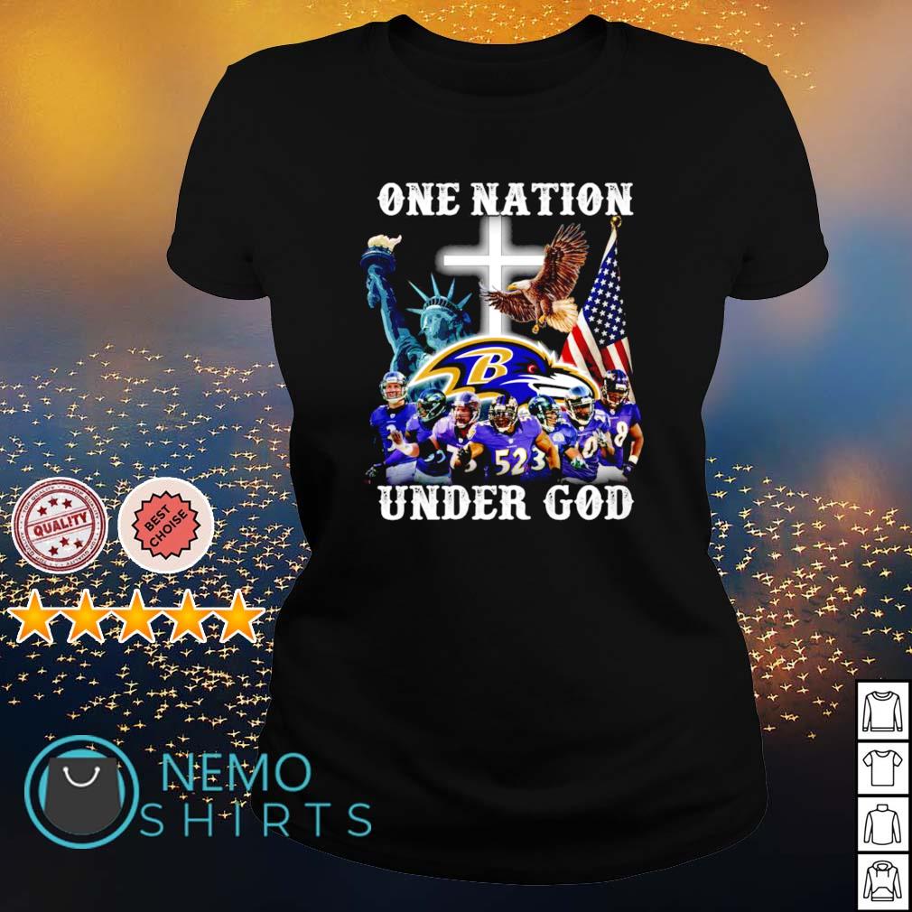 One nation Baltimore Ravens under God shirt, hoodie, sweater, long sleeve  and tank top