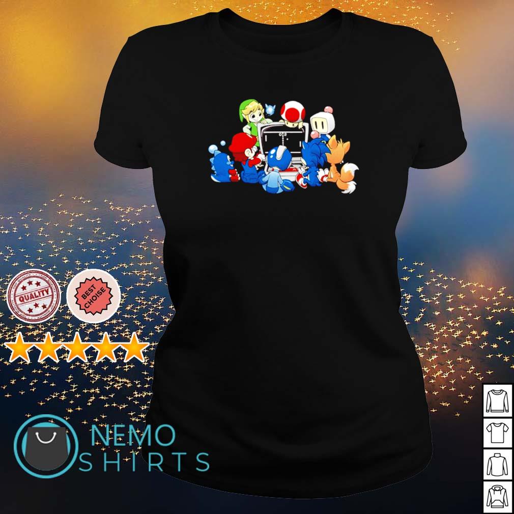 shirts with cartoon characters on them