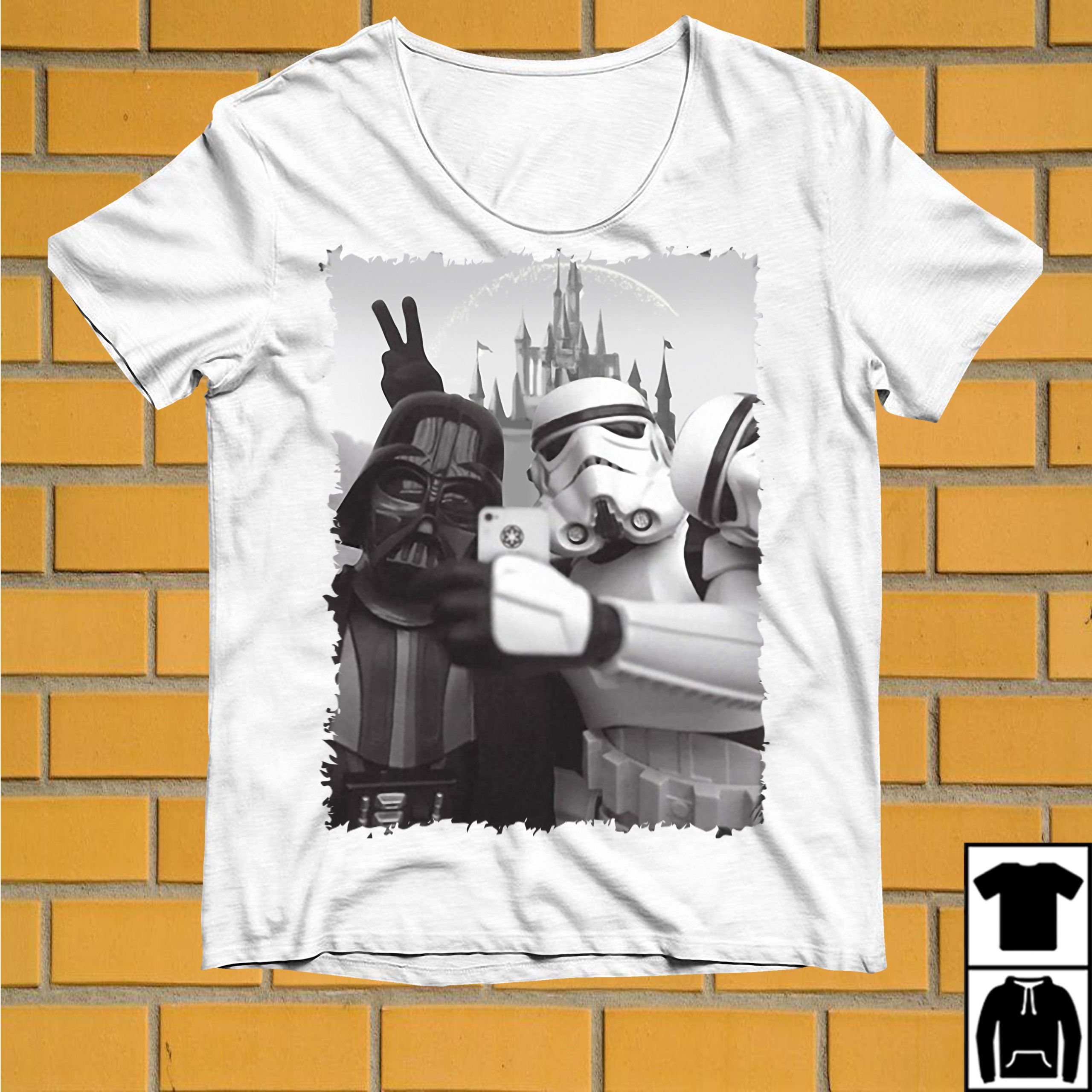 Star Wars Selfie T Shirt S-xxxl Darth Vader De Stormtrooper Vintage Estilo gracioso