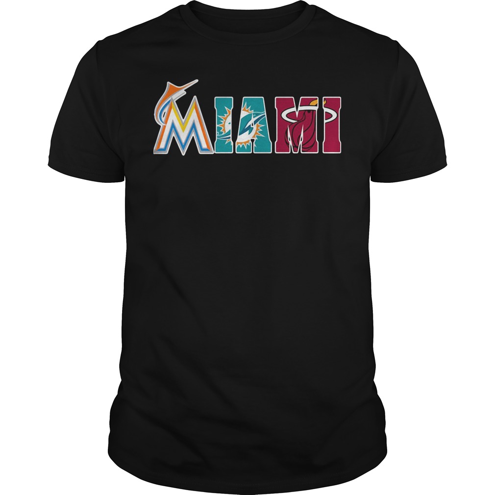 Miami Heat Dolphins Hurricanes Panthers Inter Miami Marlins shirt