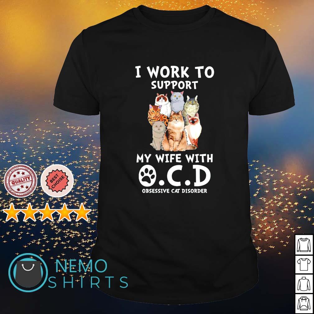 ocd obsessive cat disorder shirt