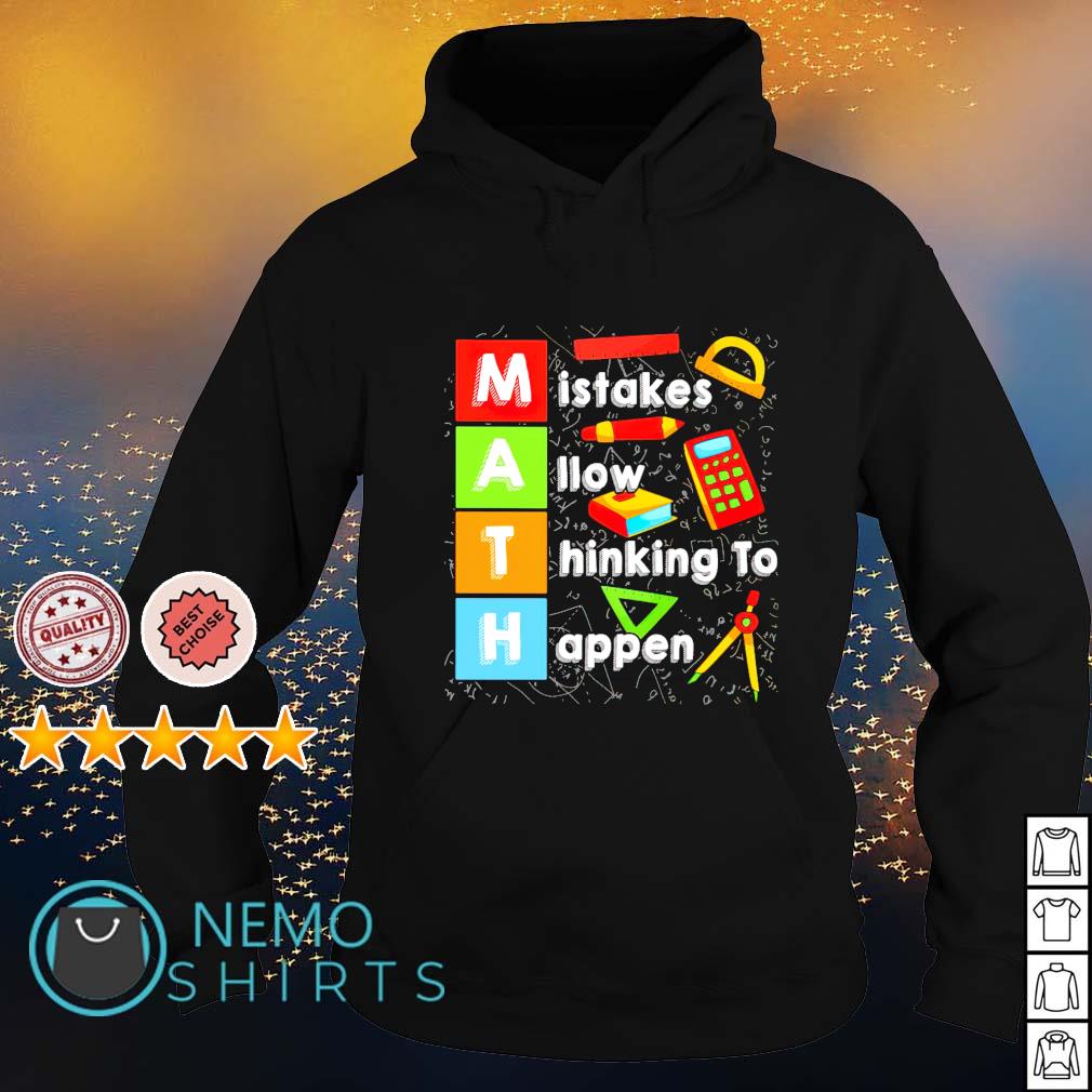 Math Acronym - Mistake allow thinking to happen' Men's Zip Hoodie