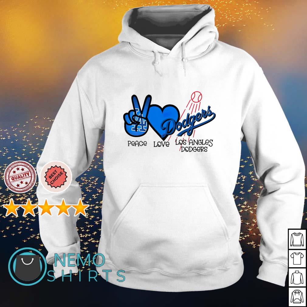 Peace love LA Dodgers baseball glitter shirt, hoodie, sweater and v-neck t- shirt