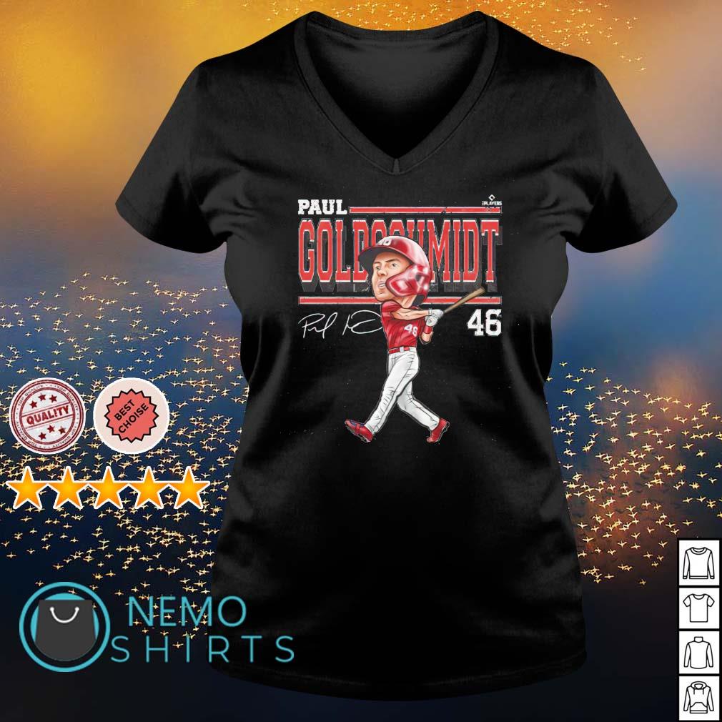 Nice paul Goldschmidt St.Louis Cartoon Signature T-Shirt, hoodie