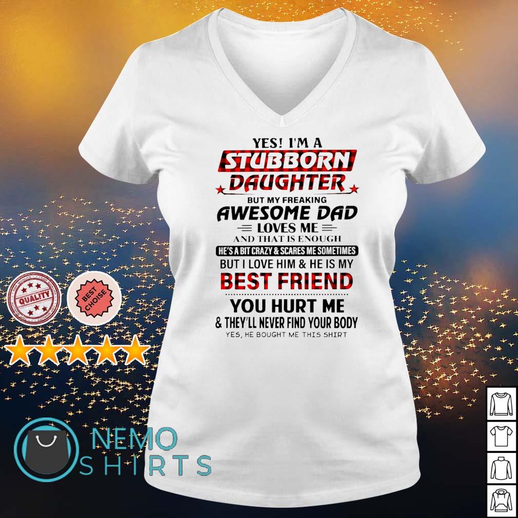 stubborn daughter t shirt