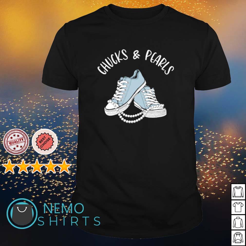 pearls and chucks t shirt