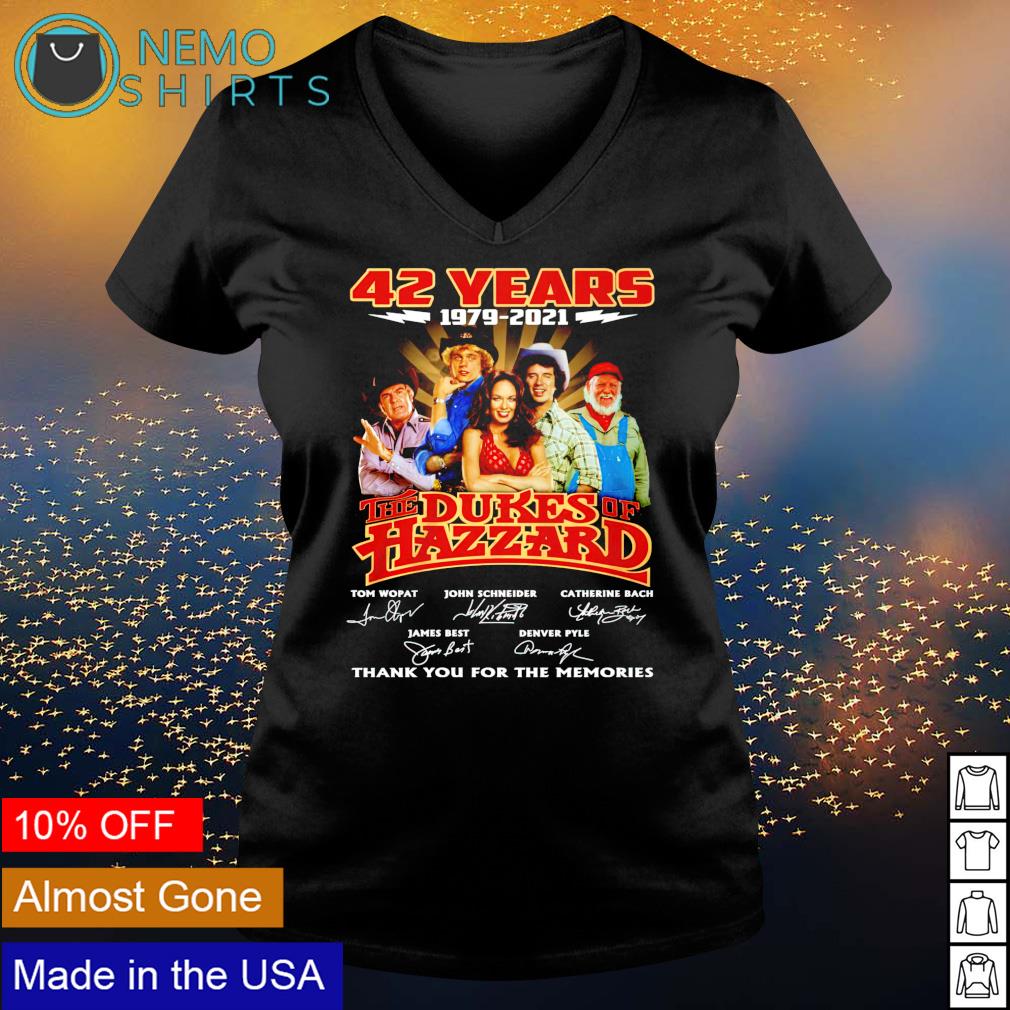 42 years The Dukes of Hazzard 1979 2021 thank you for the memories shirt,  hoodie, sweater and v-neck t-shirt