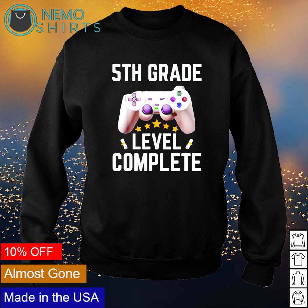 5th Grade Level Complete Five Star Shirt Hoodie Sweater And V Neck T Shirt