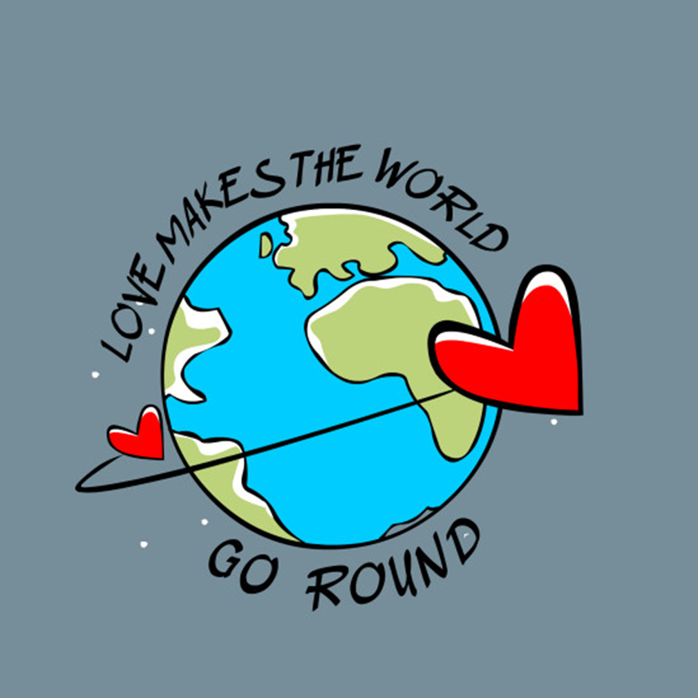 Love makes the world go round shirt, hoodie, sweater and v-neck t