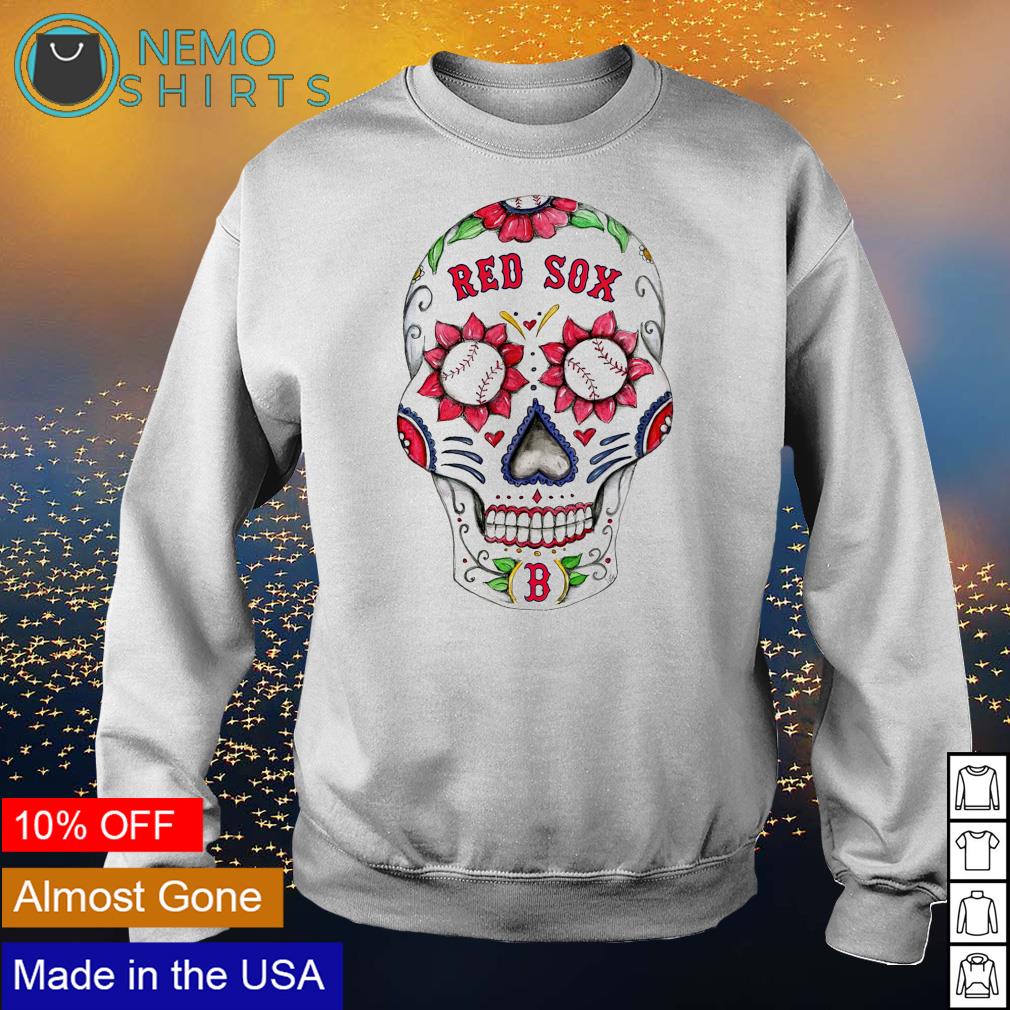 Boston Red Sox Sugar Skull shirt, hoodie, sweater and v-neck t-shirt