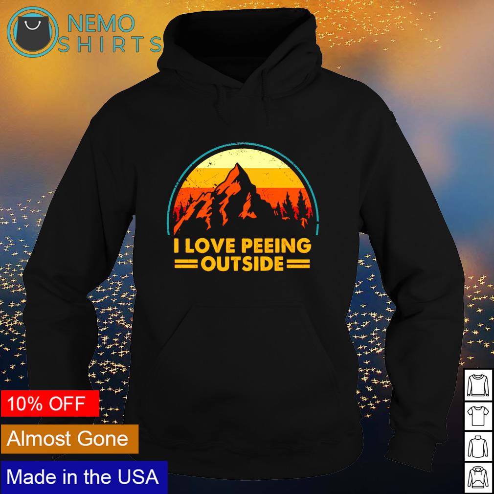 Camping I love peeing outside shirt hoodie sweater and v neck t