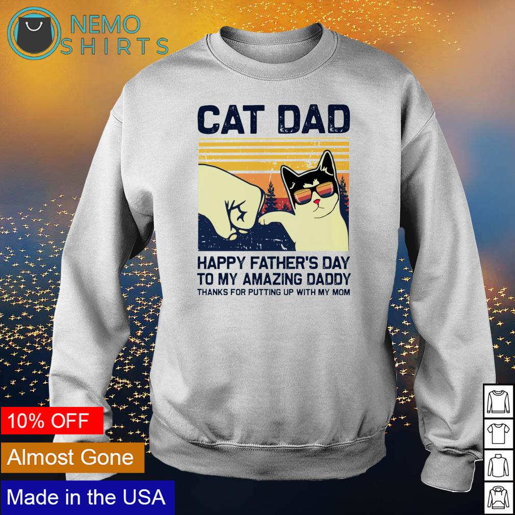 Cat dad clearance sweatshirt