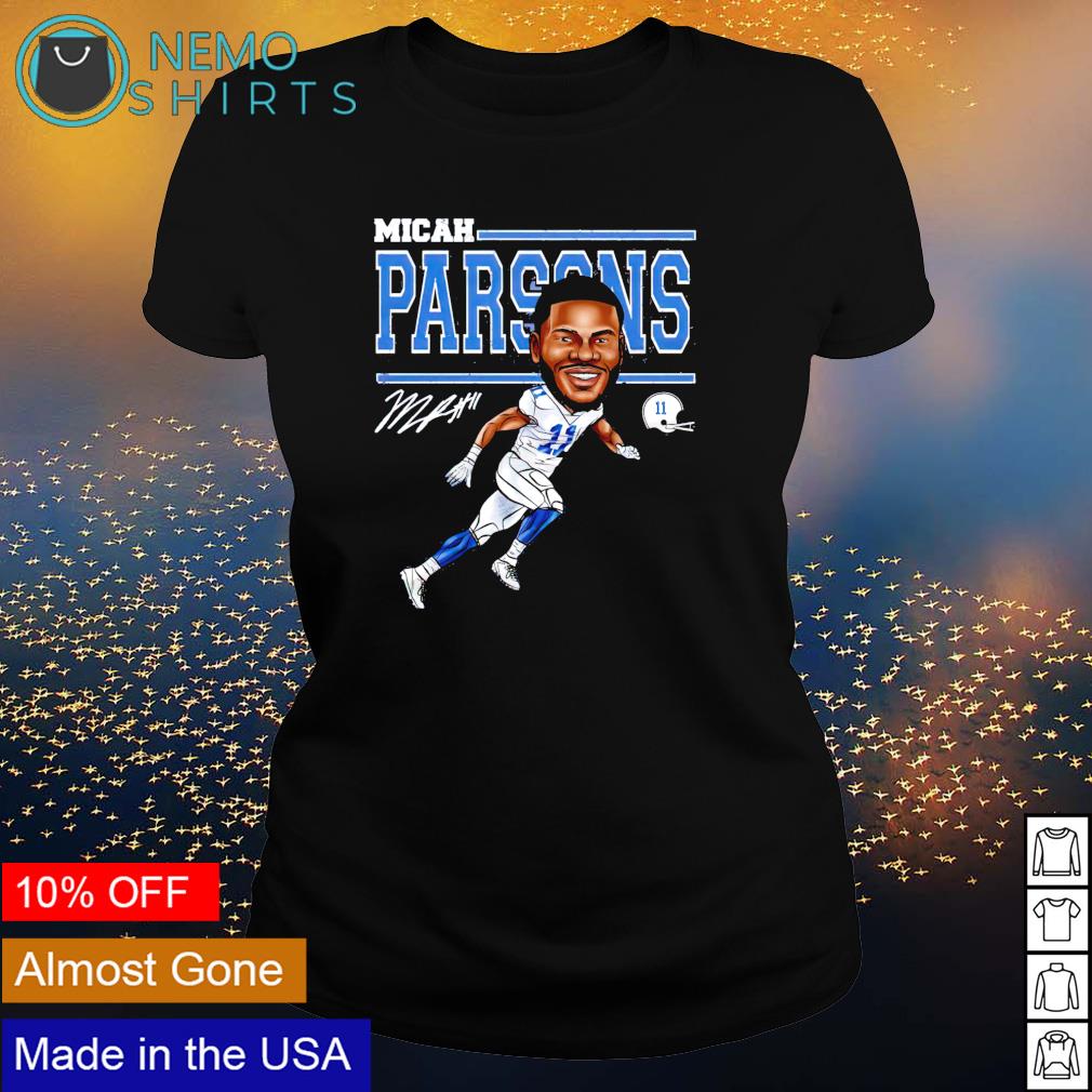 Dallas Football 11 Micah Parsons Cartoon signature shirt, hoodie, sweater  and v-neck t-shirt