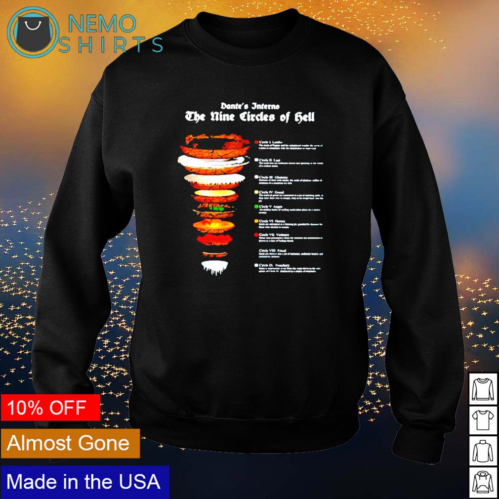 Dante's Inferno Shirt (9 Layers of Hell) – Torment Magazine Shop