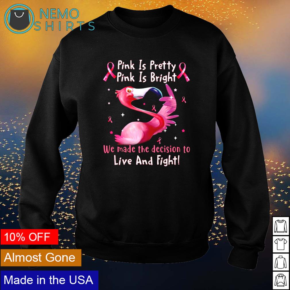 breast cancer flamingo shirt