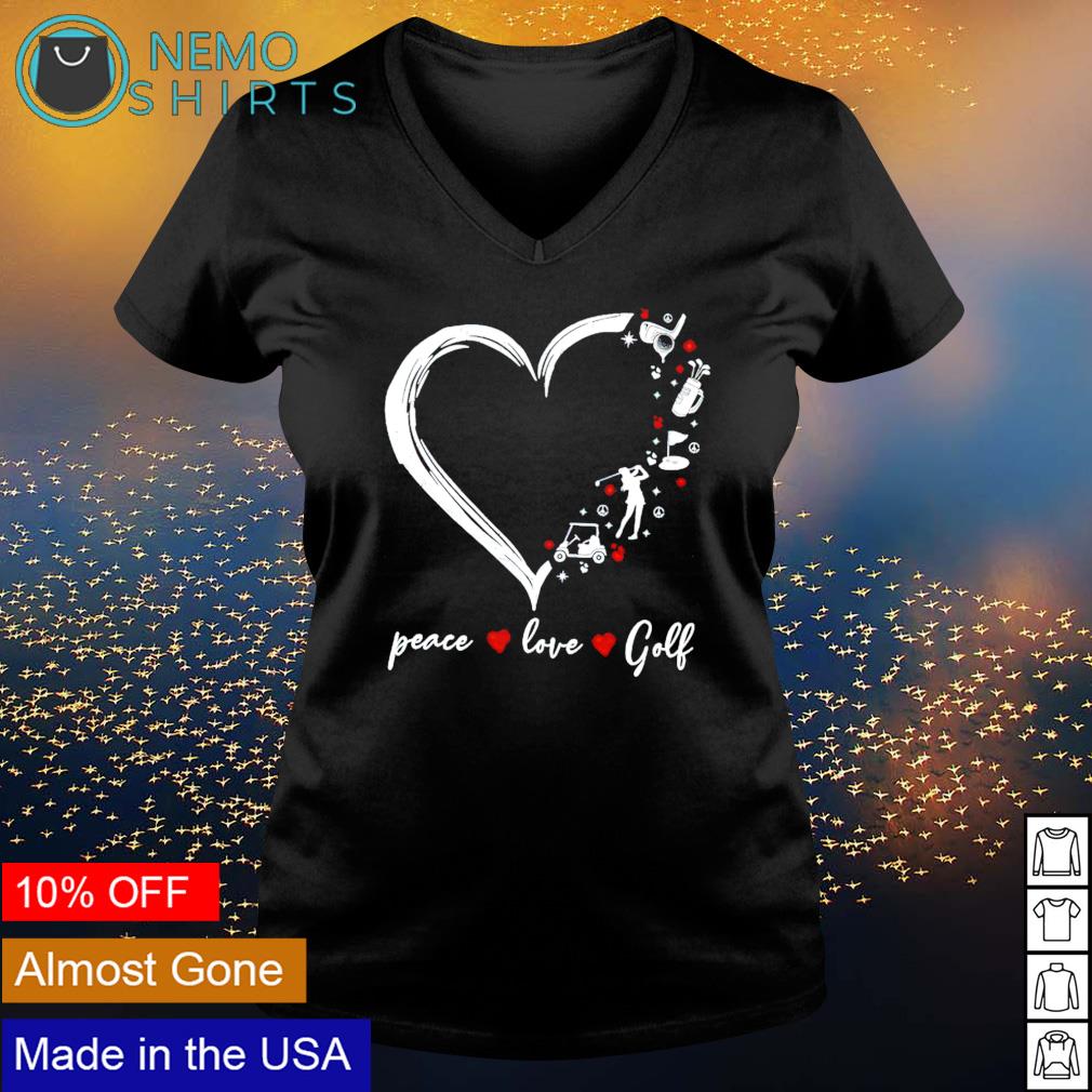 peace love golf shirt