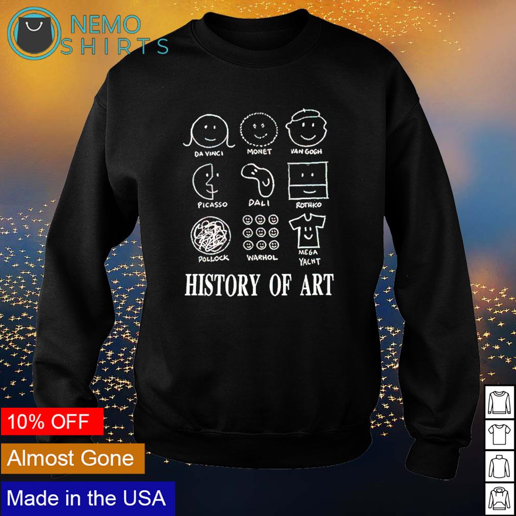 History of art mega yacht shirt, hoodie, sweater and v-neck t-shirt
