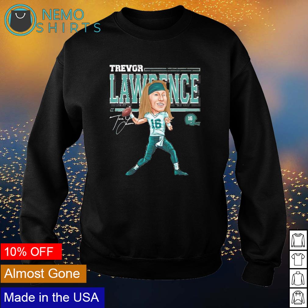 Number 16 Trevor Lawrence signature shirt, hoodie, sweater, long sleeve and  tank top