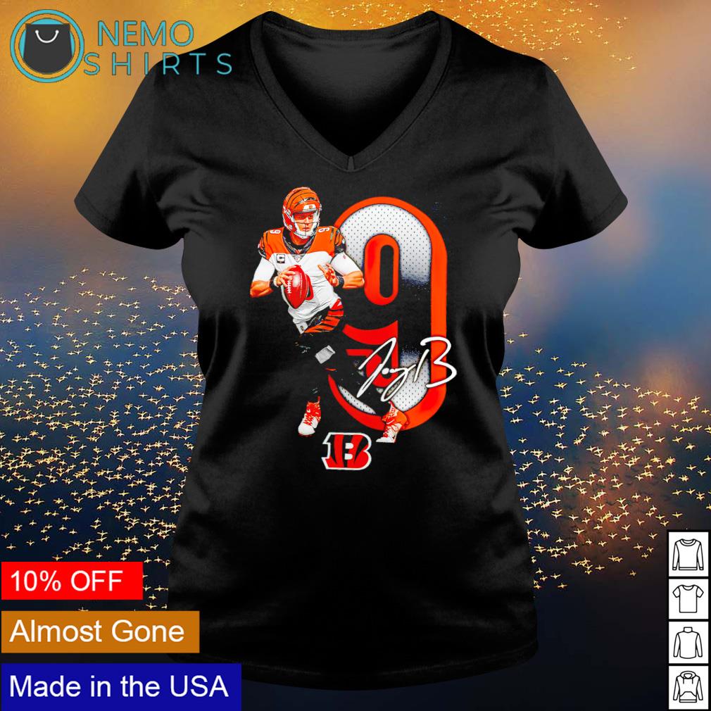 Cincinnati Bengals Road Name & Number T-Shirt - Joe Burrow - Mens