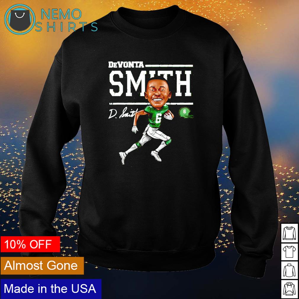 Philadelphia Football Devonta Smith Cartoon signature shirt, hoodie,  sweater and v-neck t-shirt