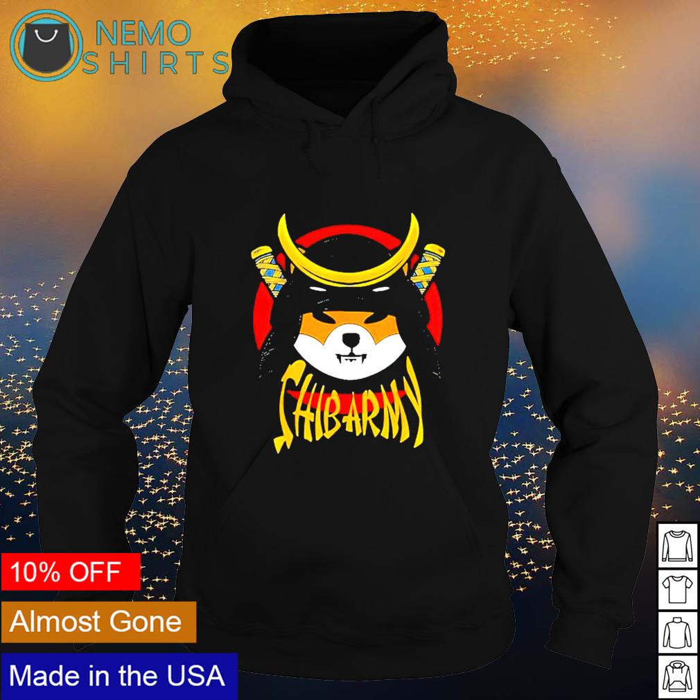Shib army crypto samurai shiba inu coin shirt, tee, tops & Apparel