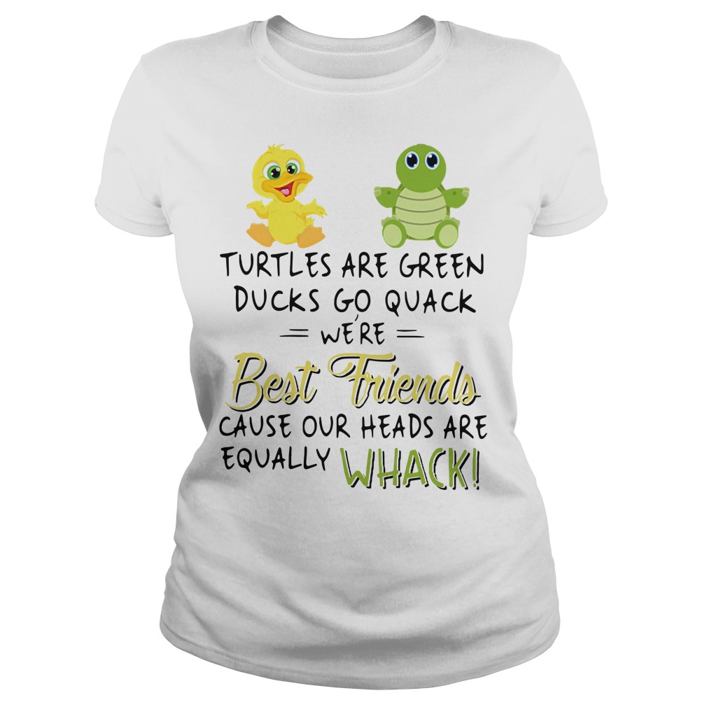 Turtles Are Green Ducks Go Quack We're Best Friends T-Shirt Turtles Are Green Ducks Go Quack We're Best Friends T-Shirt