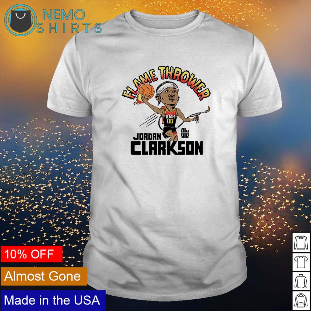 jordan clarkson flamethrower t shirt