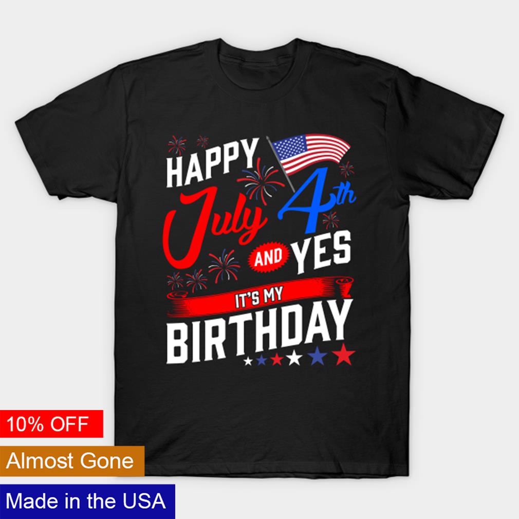 happy 4th birthday shirt