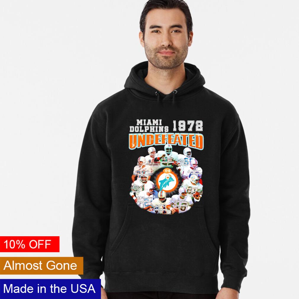 Original miami Dolphins Undefeated 1972 Perfect Season signature shirt,  hoodie, sweater, long sleeve and tank top