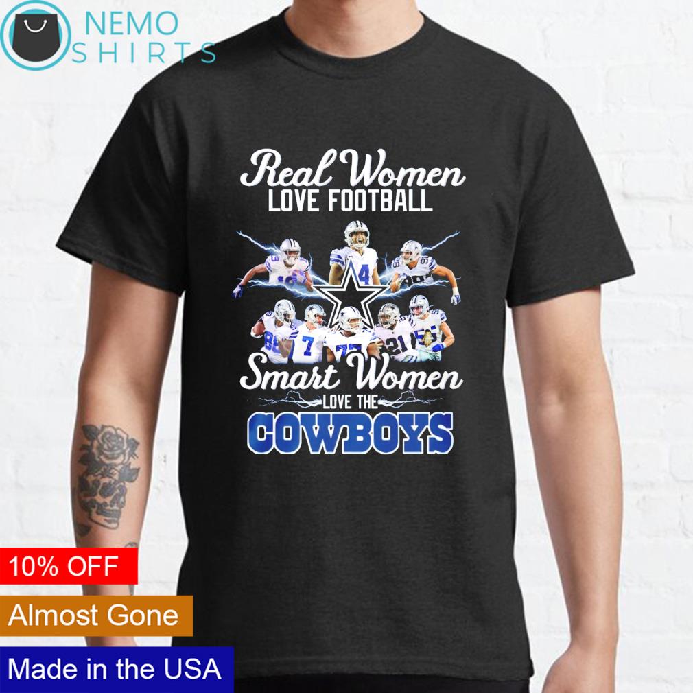 Real women love football smart women love the Cowboys hoodie, hoodie,  sweater, long sleeve and tank top