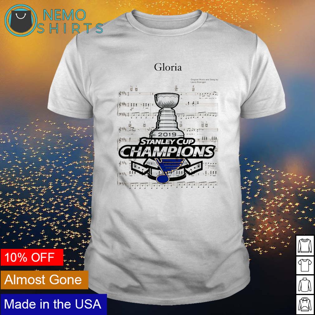 St Louis Blues Stanley Cup Champions Play Gloria Sheet Music shirt