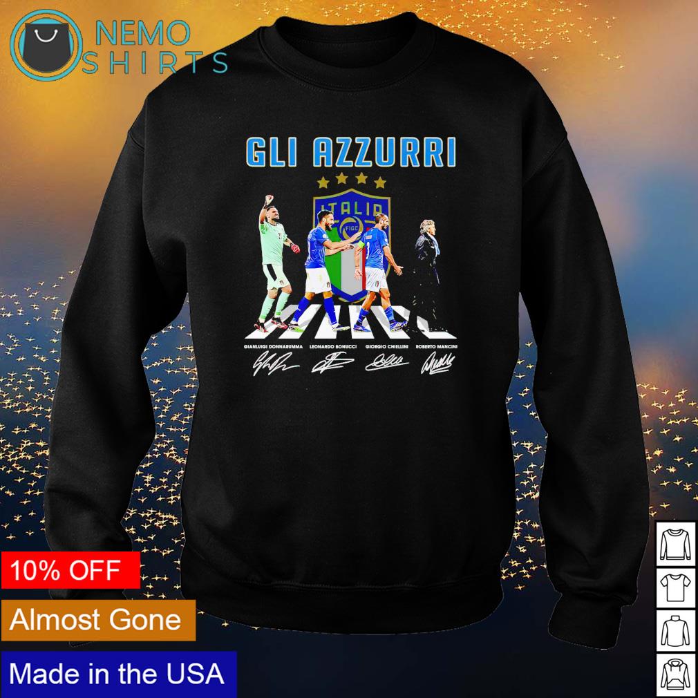 Gli Azzurri Abbey Road Signatures Shirt Hoodie Sweater And V Neck T Shirt