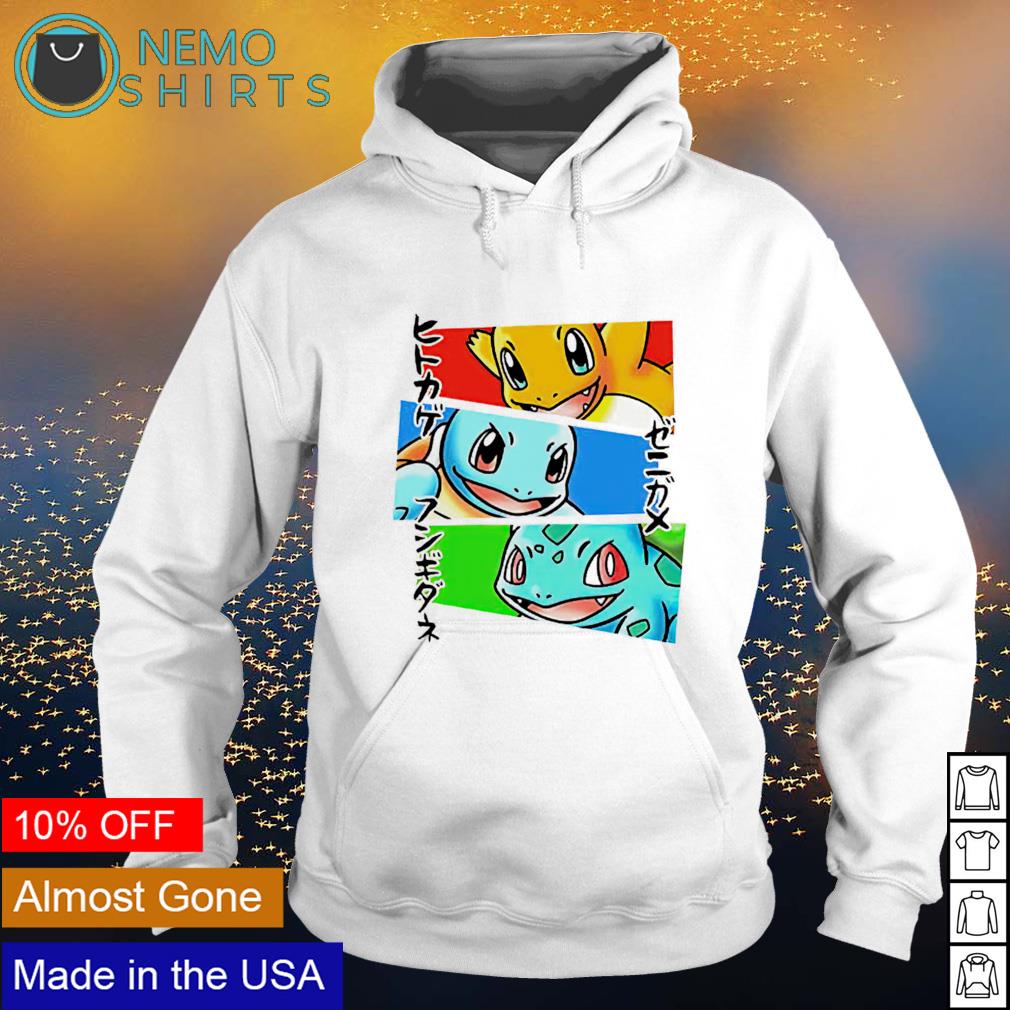 Kanto Japanese Pokemon Hoodie Pokedex 