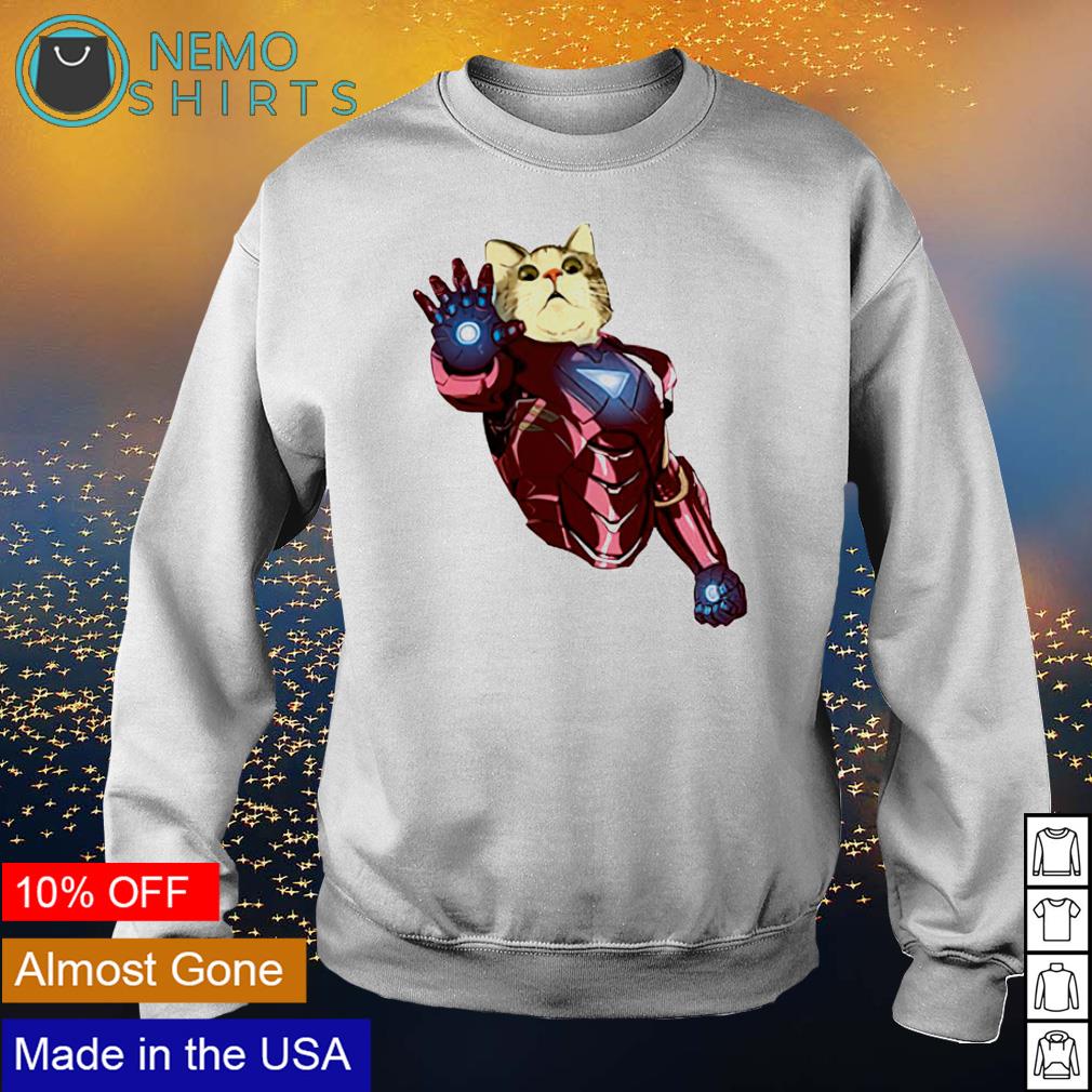 iron man cat shirt