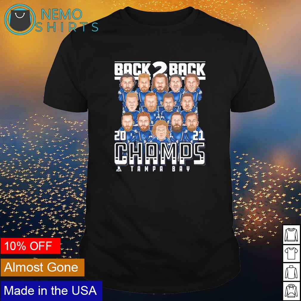 Tampa Bay Lightning Back 2 Back 21 Champs Shirt Hoodie Sweater And V Neck T Shirt