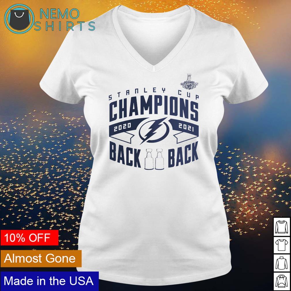 Tampa Bay Lightning 2021 Back 2 Back Stanley Cup Champs Mens Polo