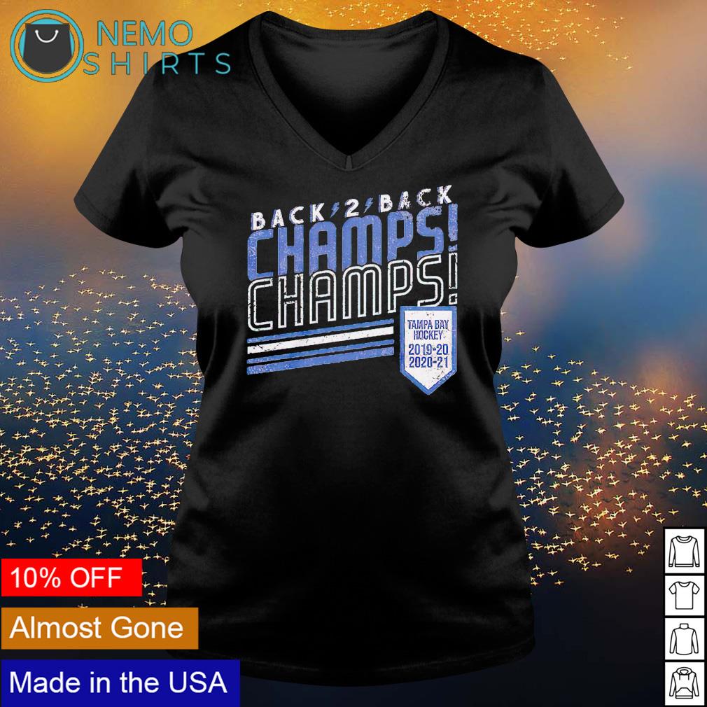 Stanley Cup Champions NHL Tampa Bay Lightning 2020 Stanley Cup Women's  V-Neck T-Shirt