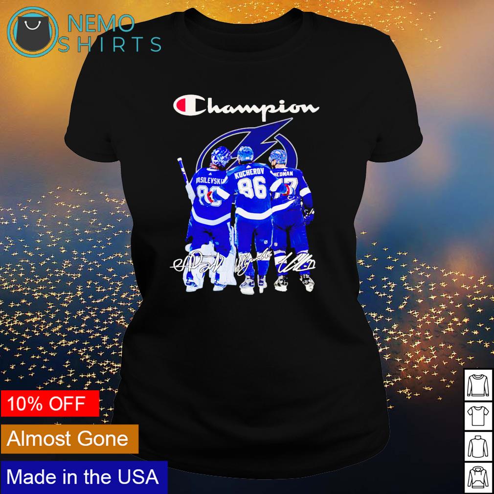 Tampa Bay Lightning Champion Vasilevskiy Kucherov Hedman Shirt, Hoodie 