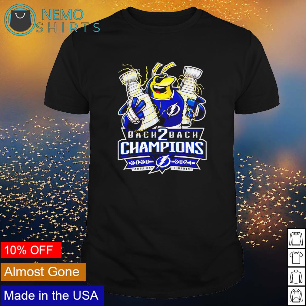 ThunderBug Tampa Bay Lightning back 2 back champions shirt, hoodie, sweater  and v-neck t-shirt