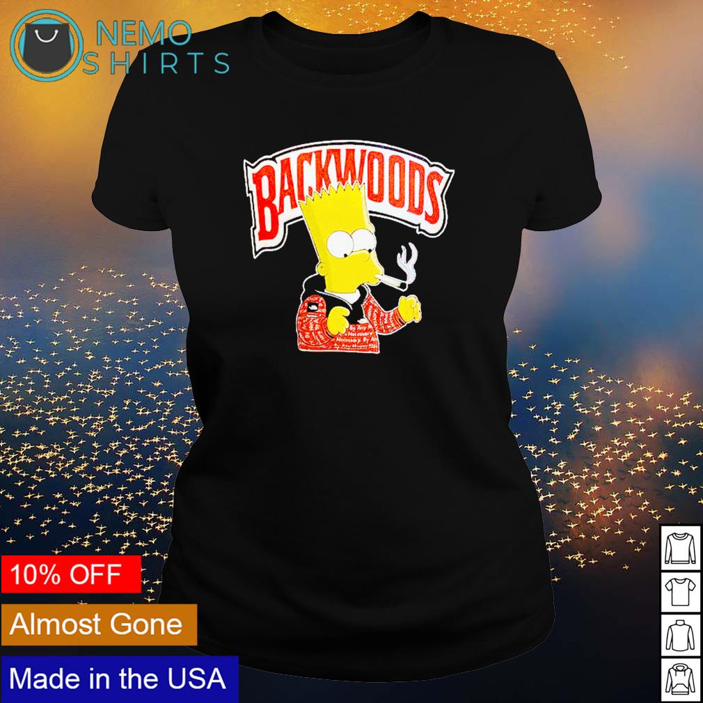 Backwoods Bart Simpson smoking shirt, hoodie, sweater and v-neck t-shirt