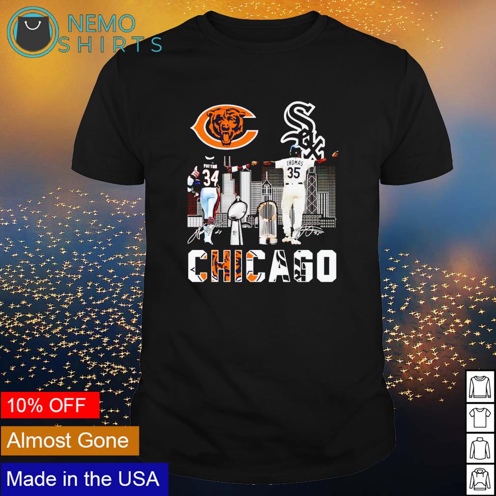 Chicago Bears and Chicago White Sox best players Payton and Thomas shirt,  hoodie, sweater and v-neck t-shirt