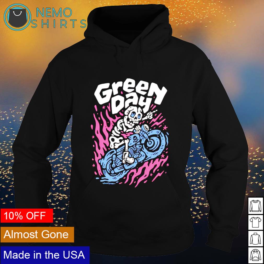 Green Day Hella Mega Tour Merch 2021 Moto Skeleton t-shirt, hoodie,  sweater, long sleeve and tank top