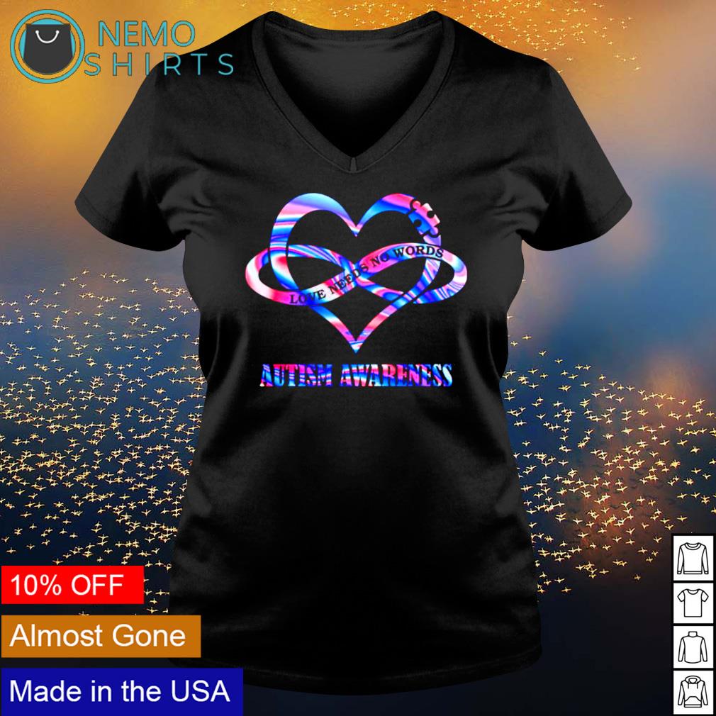 love needs no words autism shirt