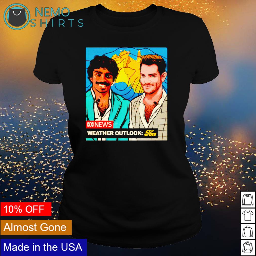 Nate Byrne Abc News Weather Outlook Fine Shirt Hoodie Sweater And V Neck T Shirt