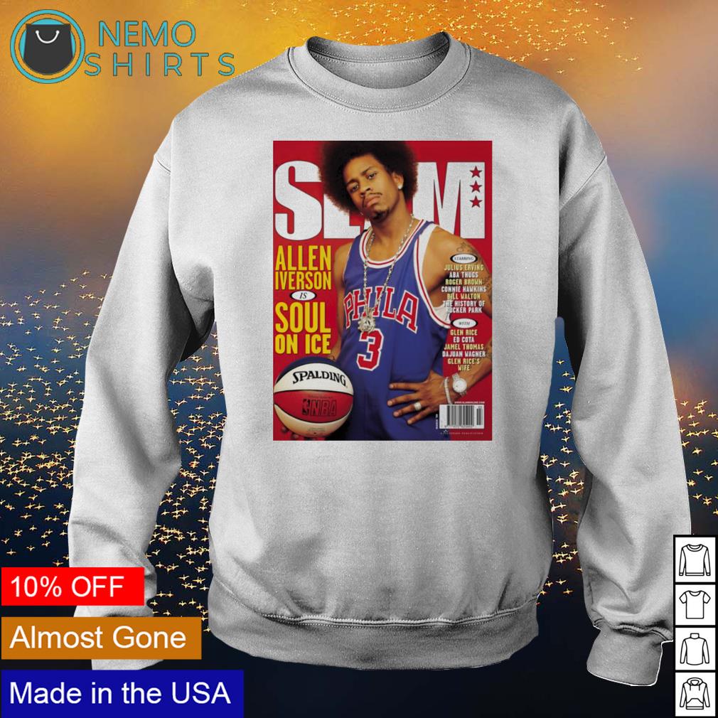 Official Slam Allen Iverson is Soul on Ice basketball shirt