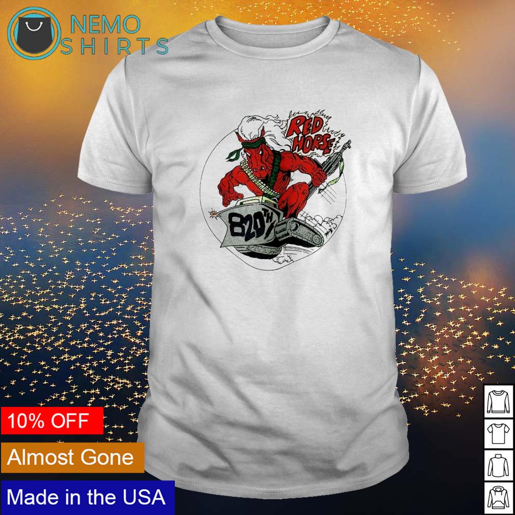 820th red horse shirt