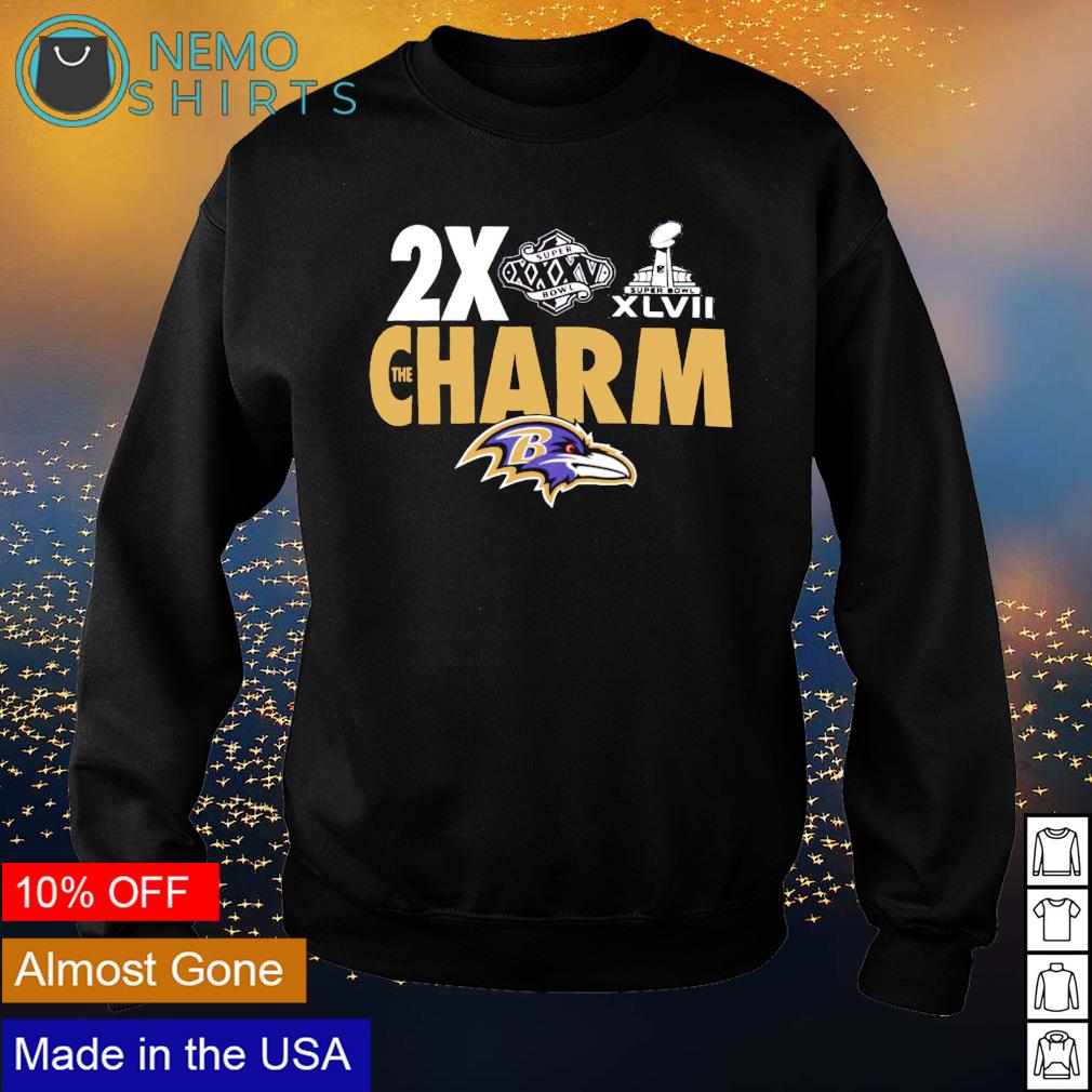 Baltimore ravens nike 2x charm shirt, hoodie, sweater, long sleeve and tank  top